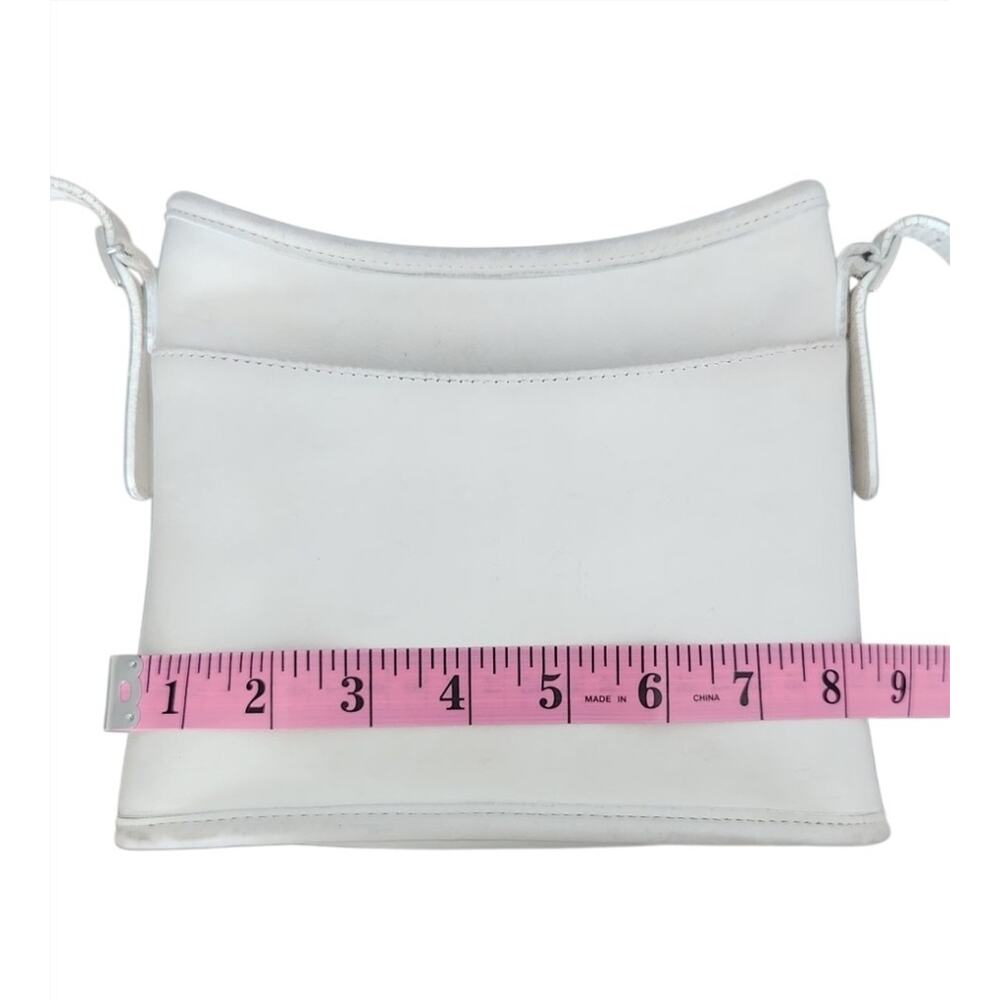 Vintage Coach Leather Mambo Hobo Shoulder Crossbody Bag Authentic White 9062 - Picture 14 of 16